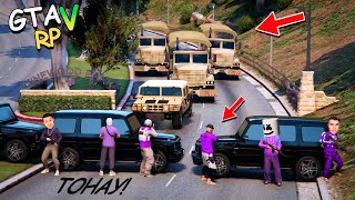 картинка: АРМИЯЛЫҚ КОРТЕЖДЫ ТОҚТАТЫП ТОНАП КЕТТІК! ГТА 5 РП