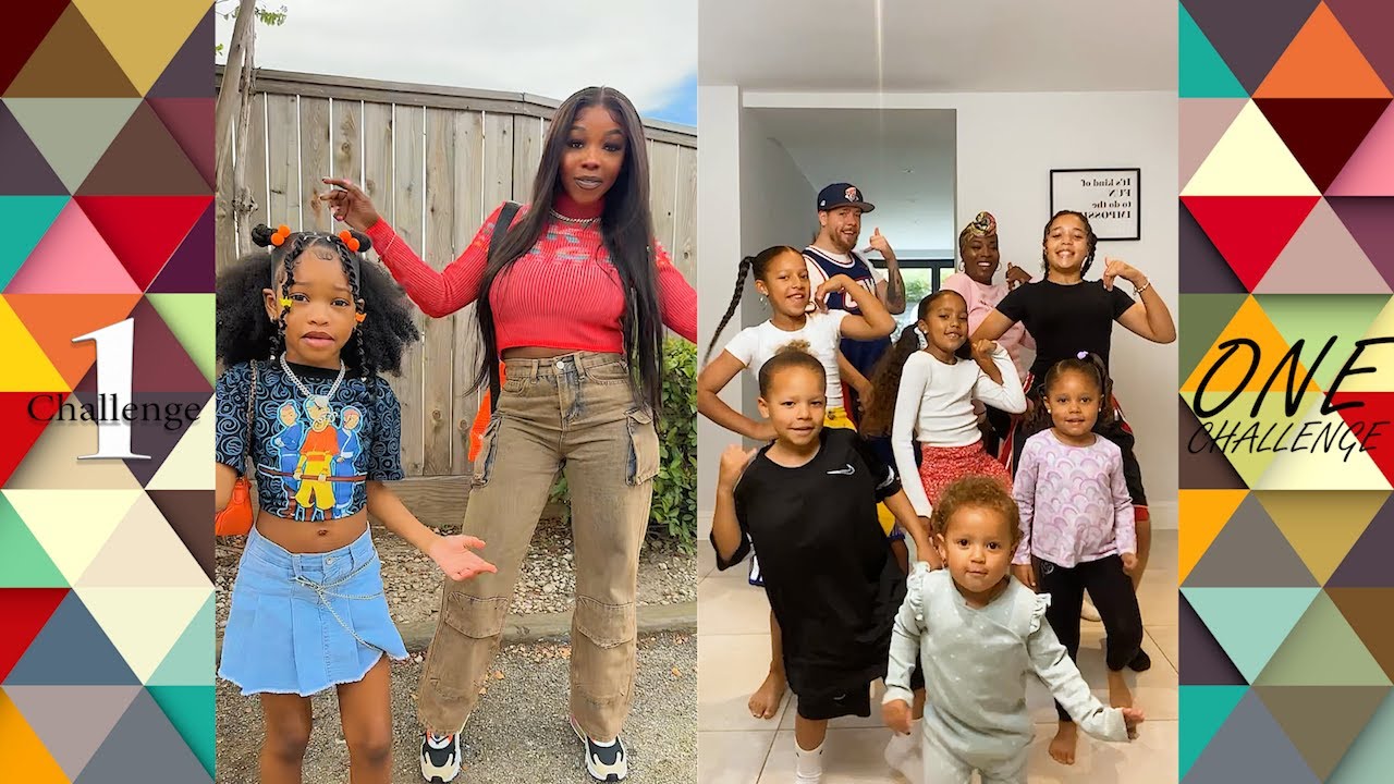Family enjoying a dance compilation together showing multi-generational fun