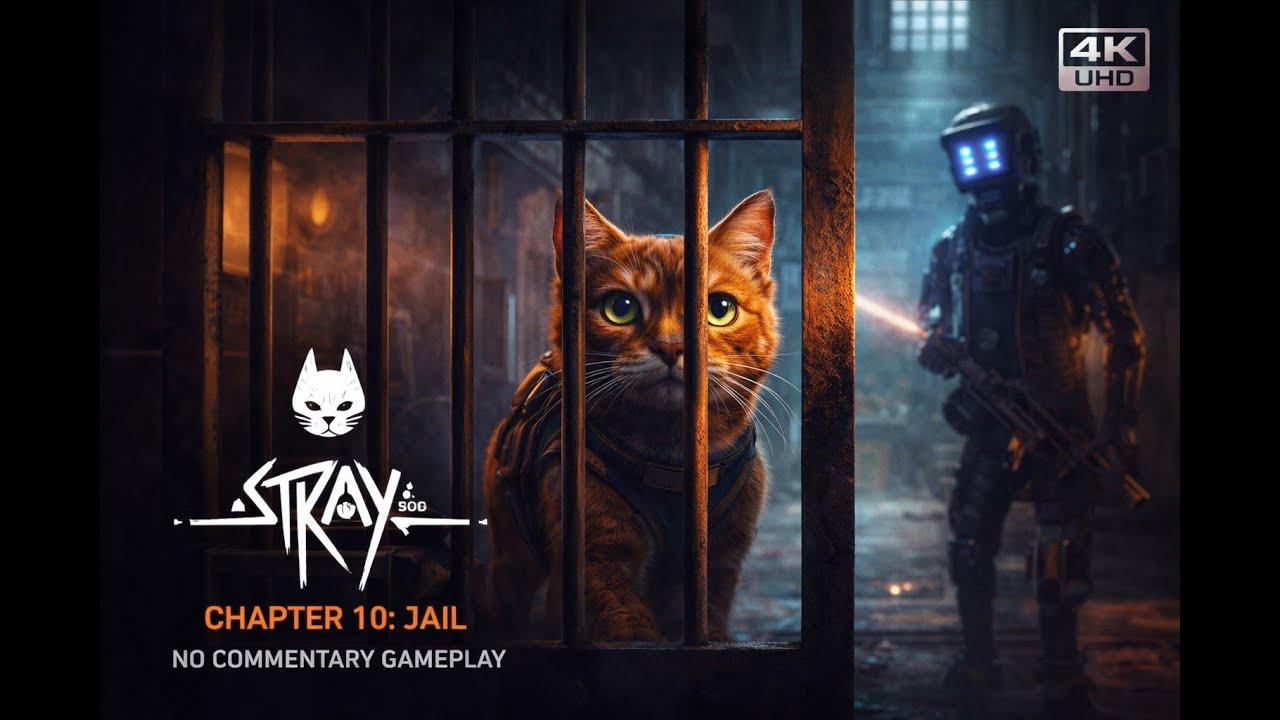 Stray Gameplay Walkthrough – Chapter 10: JAIL | Cat Escapes the Prison