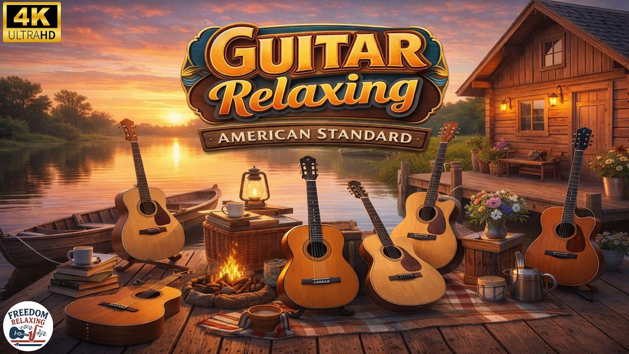 Best Relaxing Love Songs - Relaxing Guitar Music Eliminates Stress - Instrumental Guitar Music 4K