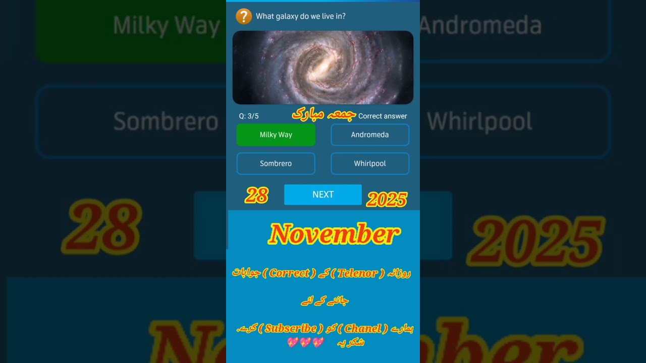 28 November 2025 ! my Telenor Answer Today ! Today my Telenor answLearn My Telenor Answer And MCQs