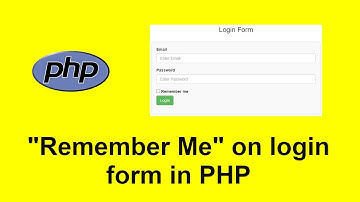 Login form with Remember Me in PHP using Cookie with source code