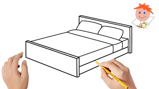 كيفية رسم السرير
