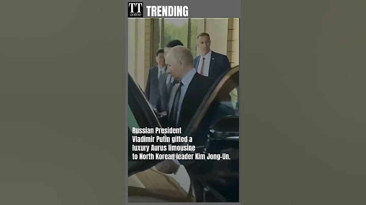 Putin Gifts Kim Jong-Un an Aurus limousine, Takes Him on Test Drive