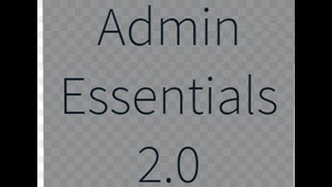 Basic Admin Custom Commands