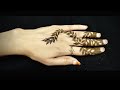 Easy negative space heena design for back hand  simple heena leaves vines design  trending