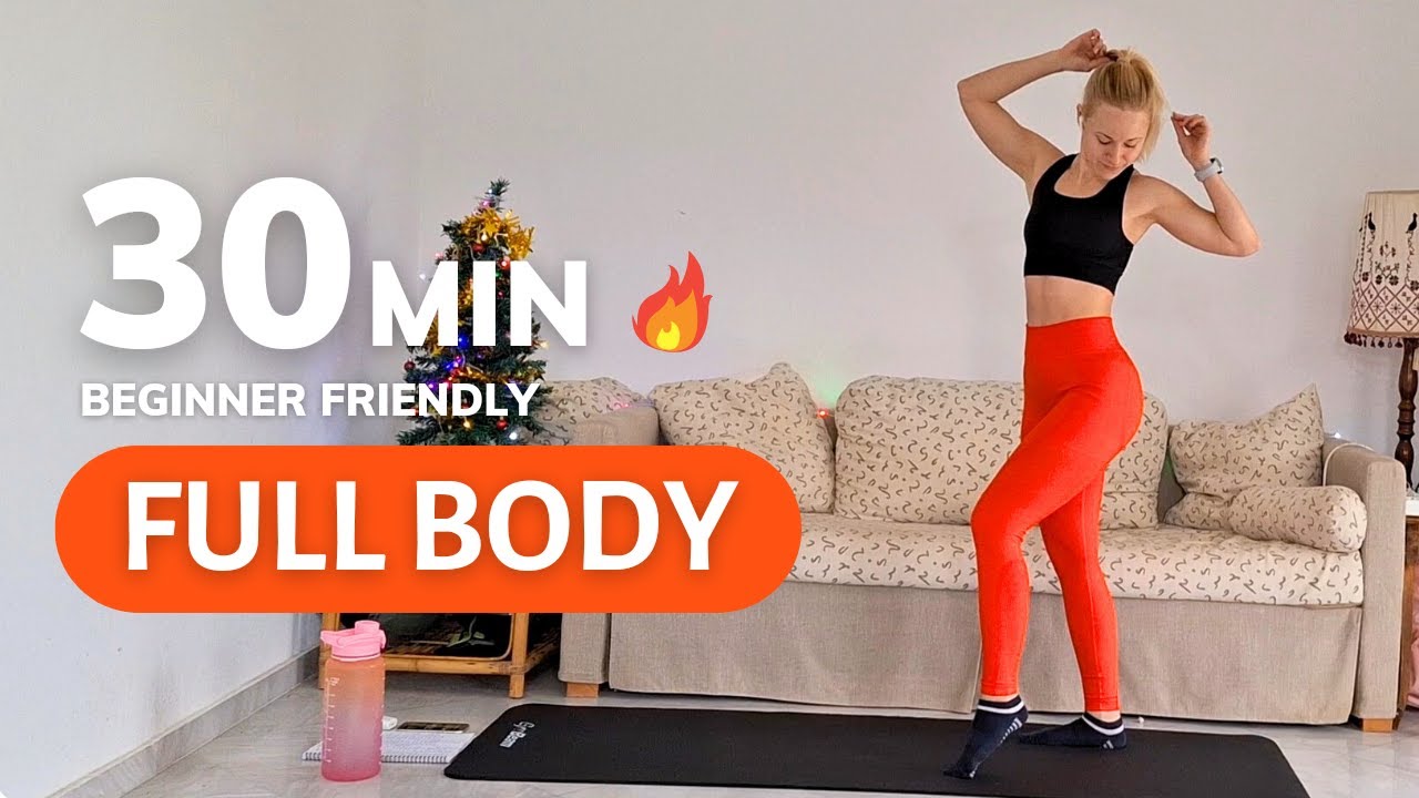 30 min FULL BODY workout / no equipment / beginner friendly / trénink ...