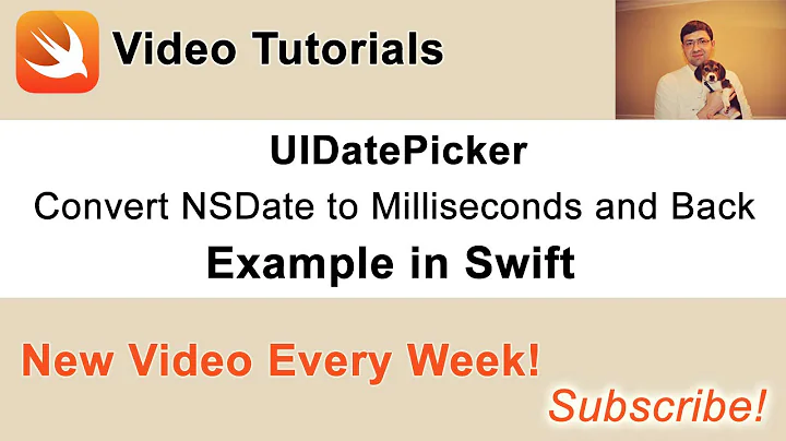 UIDatePicker. Convert NSDate to milliseconds and back. Example in Swift.