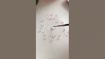 Watercolor flower painting #art #shorts #watercolor