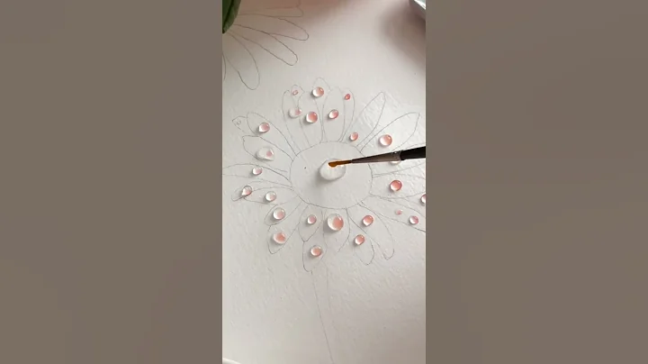 Watercolor flower painting #art #shorts #watercolor