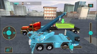 New Construction Simulator Game: Crane Sim 3D /trò chơi cần cẩu,cẩu hàng lên xe tải/ game wfk screenshot 4