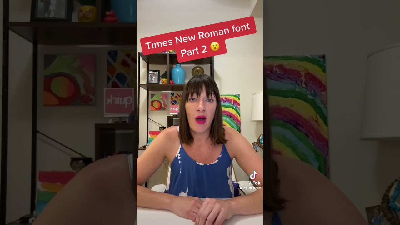 Should Times New Roman font be - Hq720 2