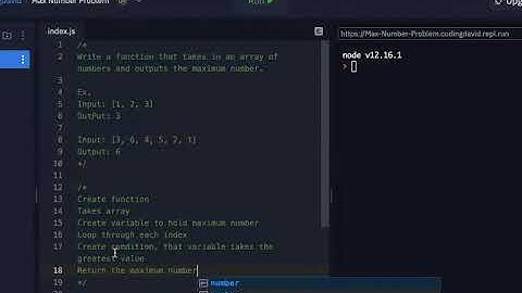 How To Find The Max Number In An Array (Easy Javascript Algorithm Problem)