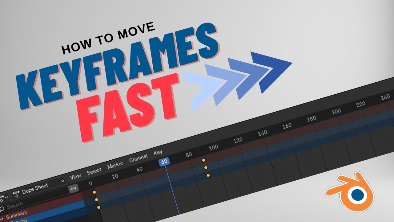 Blender: Move Keyframes FAST (Quick Tip) - YouTube