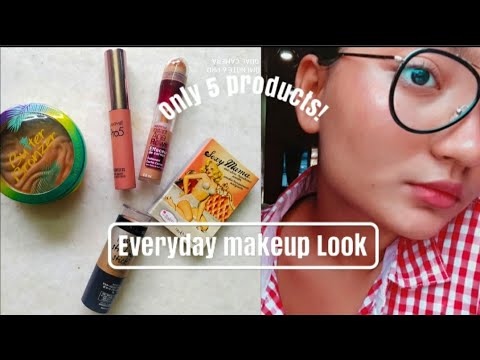 Simple Everyday makeup look without Foundation/ tutorial for Beginners