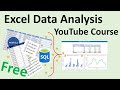 Free Excel Data Analysis Basics Course at YouTube (E-DAB)