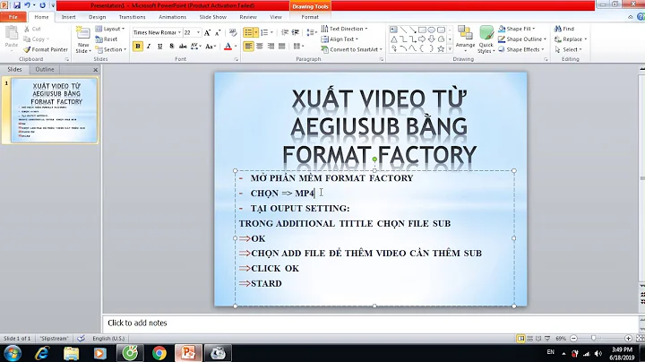 CÁCH XUẤT VIDEO TỪ AEGISUB BẰNG FORMAT FACTORY - CÓ LINK CÀI ĐẶT