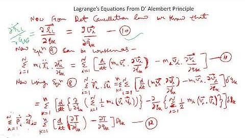 Lagrangian Equations from D