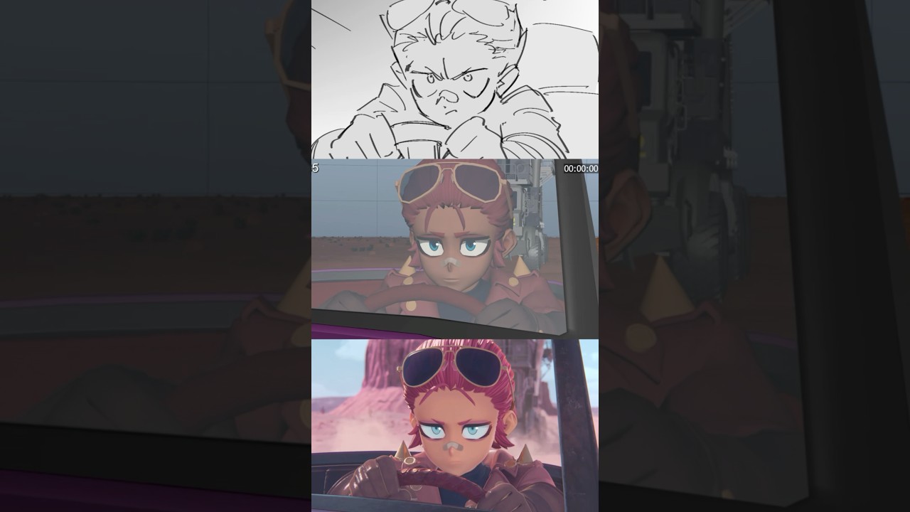 “Making of LET’S JUST CRASH MV” #shorts #animation #anime #gachiakuta #hololive