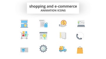 Shopping and E-Commerce | Animation Icons | After Effects | After Effects project |