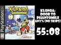 Klonoa Door to Phantomile - Any% (No Skips) 55:08 (PS ᴇᴍᴜ)