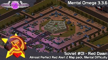 C&C Mental Omega 3.3.6 - Almost Perfect RA2 Map pack - S01 Red Dawn on Mental Difficulty