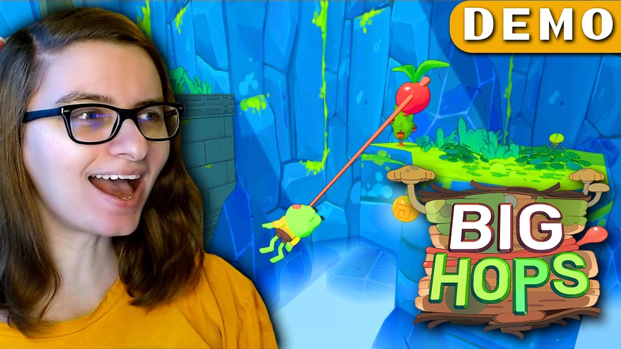 Dieser NEUE 3D-PLATFORMER schwingt sich in mein Herz & hat so coole Ideen! | 🐸 Big Hops Deutsch