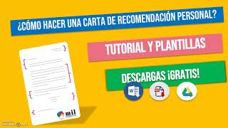 👉 Cómo Hacer una CARTA DE RECOMENDACIÓN PERSONAL ⚡ Plantillas y Tutorial [2023]