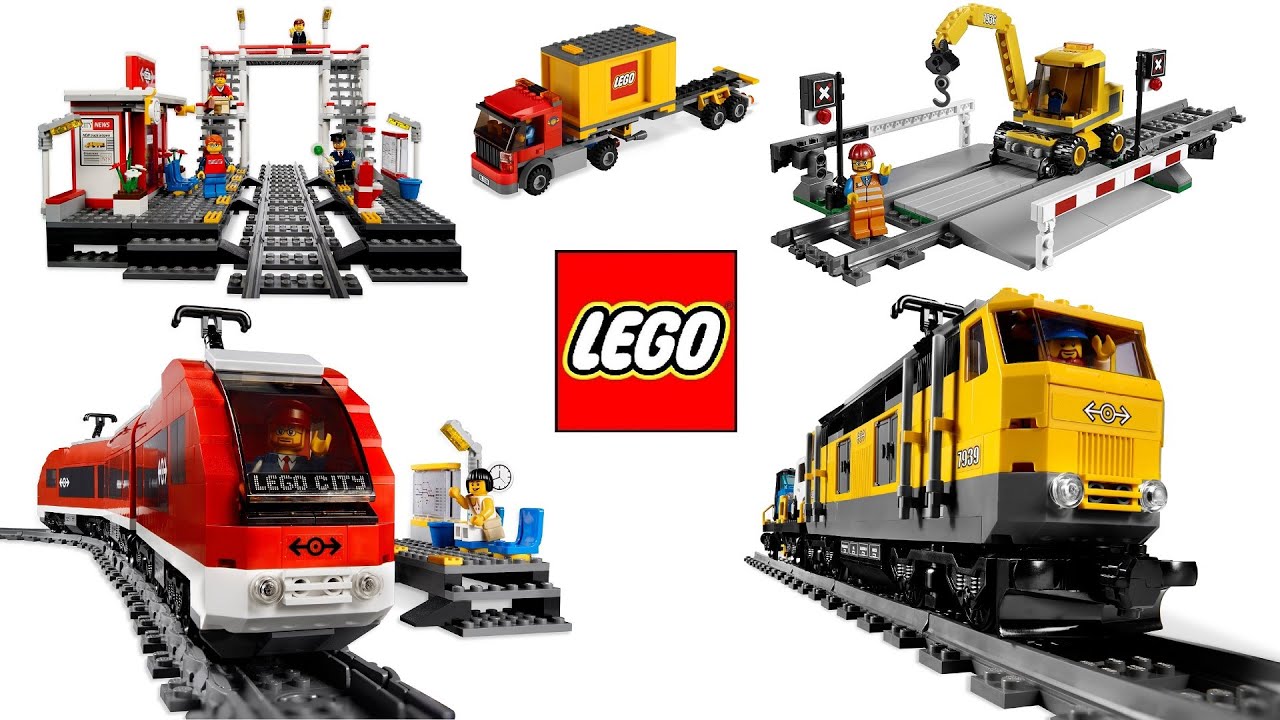 LEGO City Trains 2010 Compilation of all Sets Speed Build -  AustrianBrickFan 