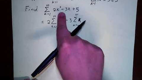 Calc - Sigma Notation Rules