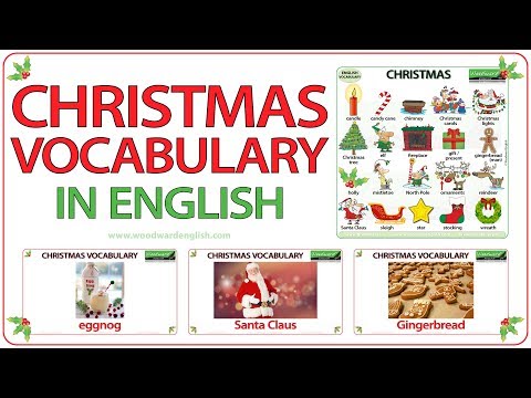 Christmas Vocabulary in English - ESL Words associated with Christmas