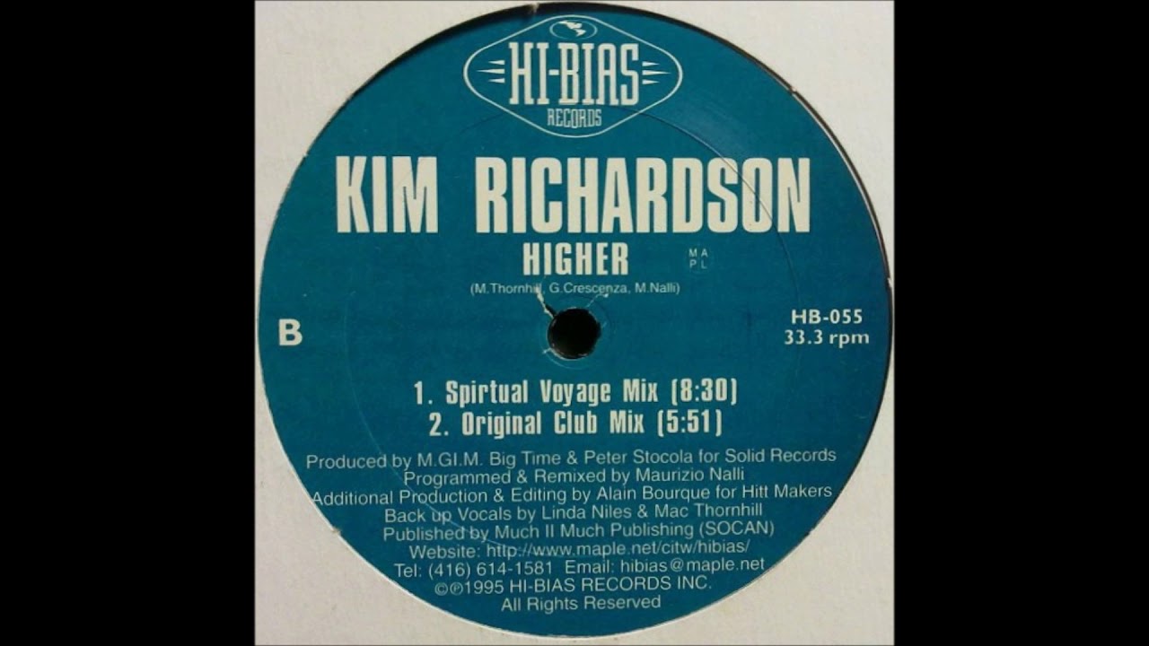 Kim Rising Higher Kim Richardson - Higher (Original Club Mix) - YouTube