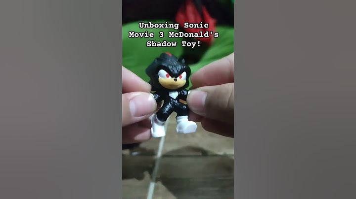 Unboxing New Sonic Movie 3 Shadow McDonald's Toy! #mcdonalds #sonic3 #shadow #planetstuart #toy #new