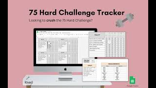 75 Hard Challenge Tracker Tutorial | Google Sheets Template screenshot 3