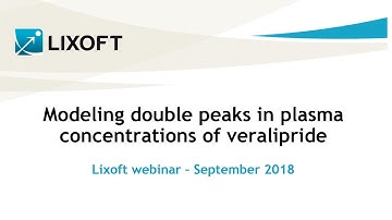 Modeling double peaks in plasma concentrations of veralipride