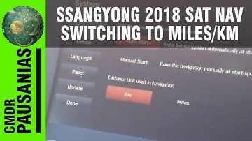 Ssangyong Korando 2018 - How to set Miles (M) or Kilometres (KM) on the Sat Nav
