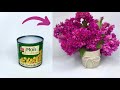 Easy Flower Vase Making// How to make a flower vase from Old Tin Can