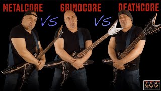 Metalcore VS Grindcore VS Deathcore (Guitar Riffs Battle)