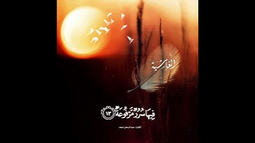 (وُجُوهٌ يَوْمَئِذٍ نَاعِمَةٌ  لِسَعْيِهَا رَاضِيَةٌ ) القارئ / عبدالرحمن مسعد