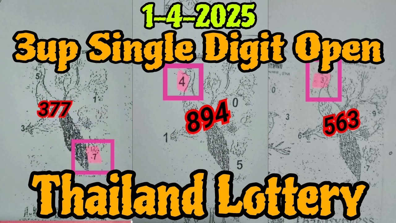 3up Single Digit Open New Paper Thailand Lottery 1-4-2025 - YouTube