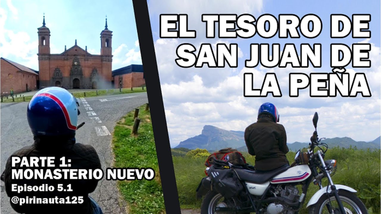 Ep5.1 El tesoro de San Juan de la Peña * Parte1: El Monasterio Nuevo /el #Pirineo con una #VanVan125