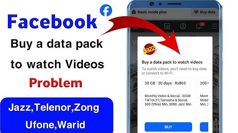 Buy A Data Pack To Watch Videos||Facebook Buy Data Problem Jazz||Facebook Buy A Data Pack To Watch