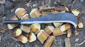Blacksmithing - Forging A Powerful Billhook From Leaf Spring