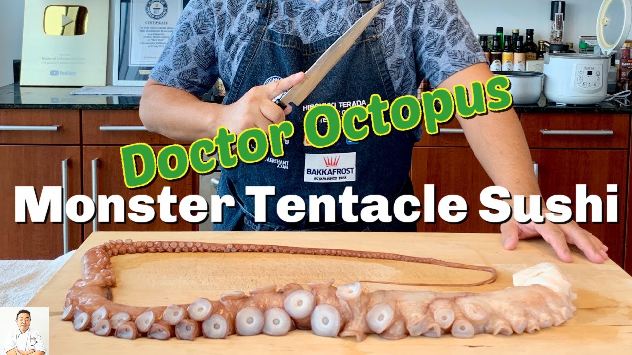 Doctor Octopus Monster Tentacle Sushi Roll | Hiroyuki Terada - Diaries of a Master Sushi Chef