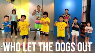 小朋友們來跳舞囉！動動手～動動腳～WHO LET THE DOGS OUT | ZUMBA KIDS | KIDS DANCE | Jenny x Joe, TAIWAN