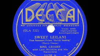 Video thumbnail of "1937 HITS ARCHIVE: Sweet Leilani - Bing Crosby"