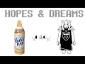 undertale Hopes and Dreams using a can of whipped cream