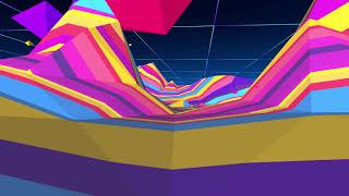 LOWPOLY COLOR PARTY TERRAIN LOOP 4K