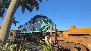 FEC GE ES44C4 822 + 809 through Oakland Park