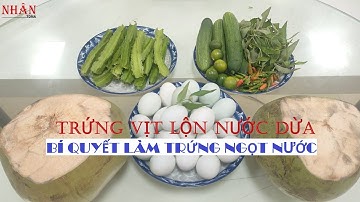HỘT VỊT LỘN NƯỚC DỪA-Bí quyết làm ngọt nước||ẩm thực Sóng Thần cuối tuần #2